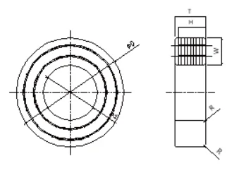 Insulation Clamping Rings technical drawing