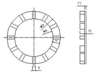Transformer End Rings technical drawing
