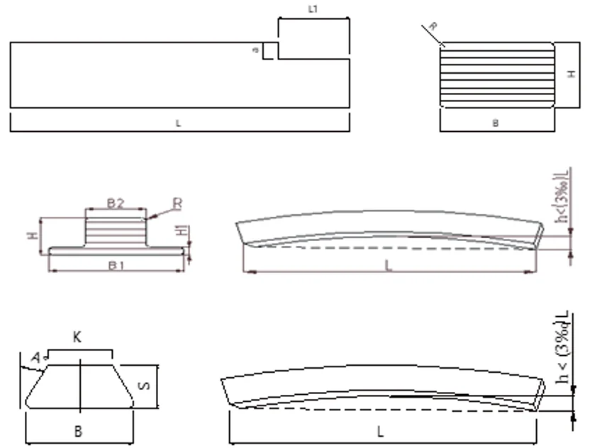 Insulation Spacer Blocks technical drawing