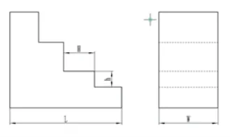 Stepped Spacers technical drawing